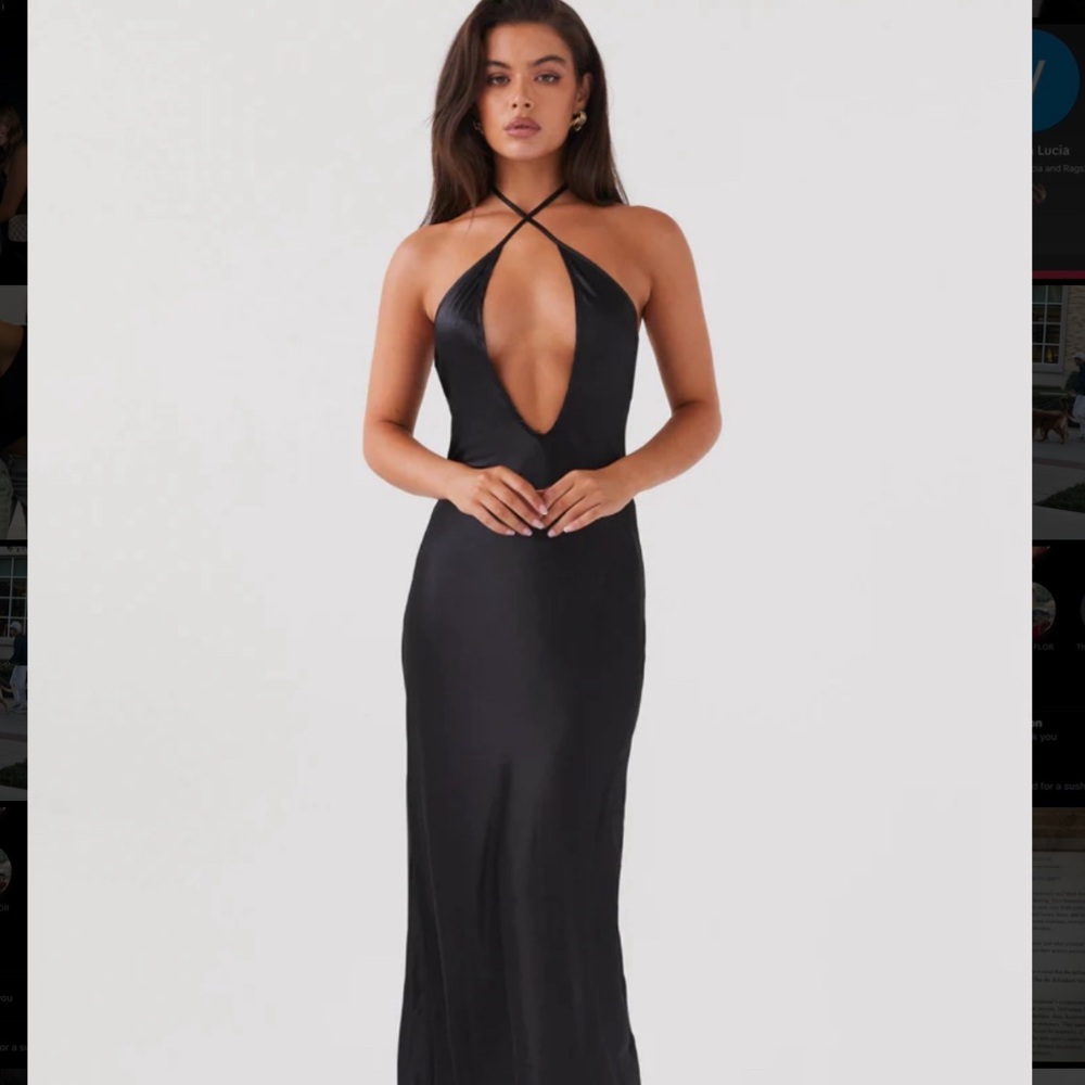Black Long Peppermayo Dress